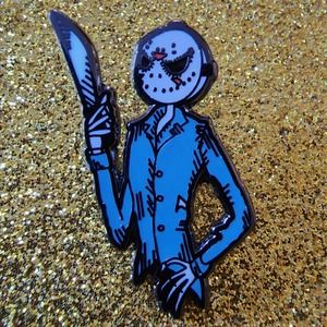 3/$20 NBC Jack Skellington x Jason Voorhees Crossover Mashup Hard Enamel Pin